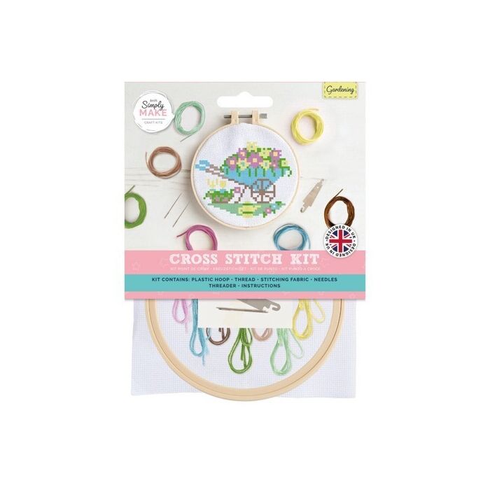 Simply Make Cross Stitch Kit - Gardening