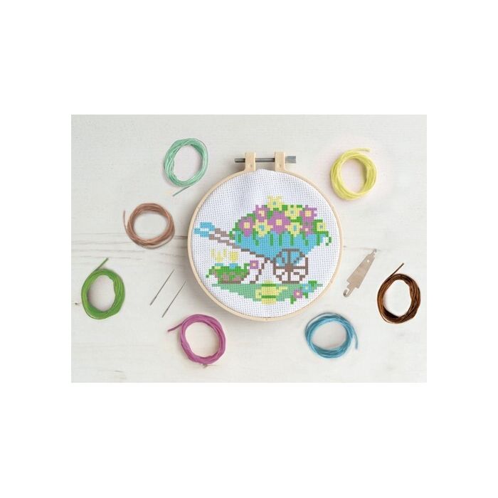 Simply Make Cross Stitch Kit - Gardening