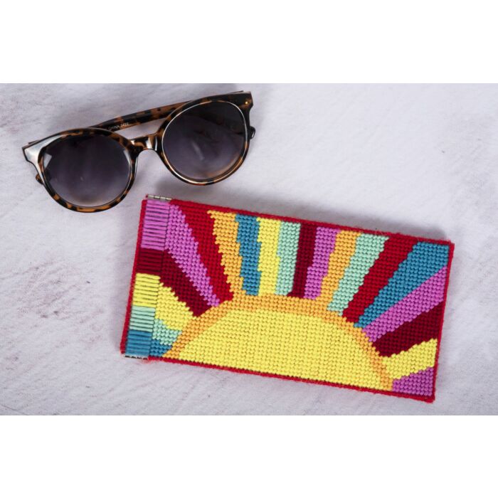 Half Stitch Kit: Stitch Your Own Sunglasses Case: Sunshine