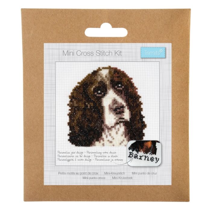 Trimits Mini Cross Stitch Kit - Springer Spaniel