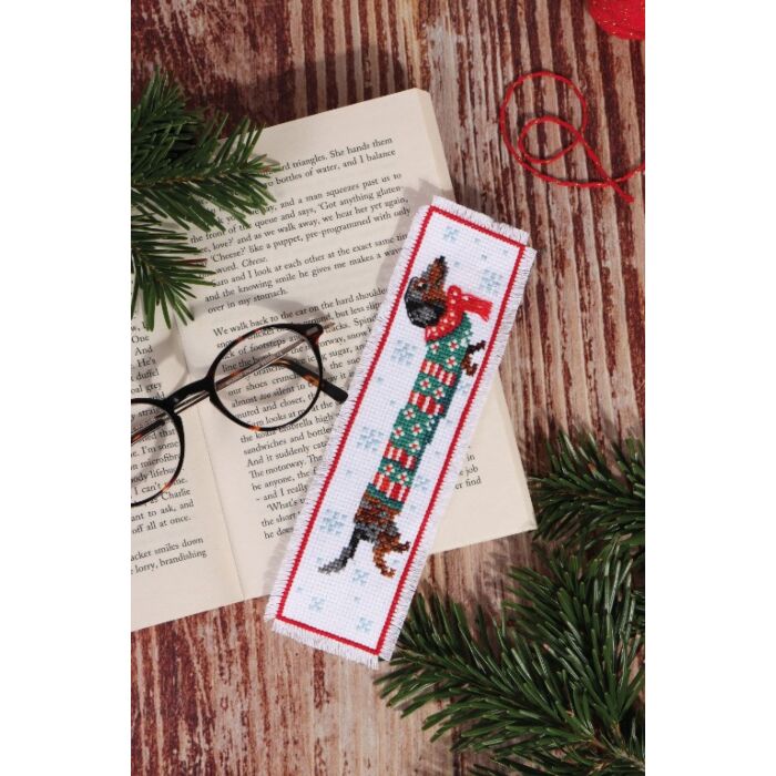 Trimits - Stitch Your Own - Bookmark: Silly Sausage