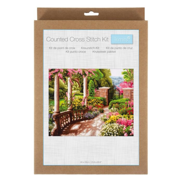 Trimits Cross Stitch Kit - Peace Garden