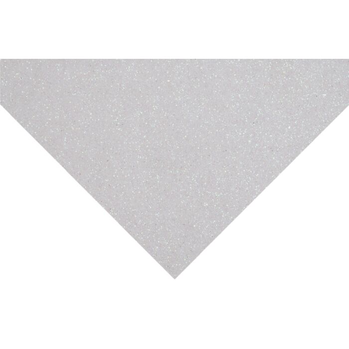 White Glitter Felt 23cmx30cm/9x11in - 1 piece
