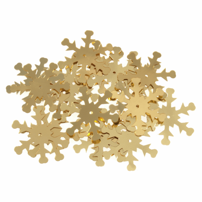 Snowflake Sequins Gold