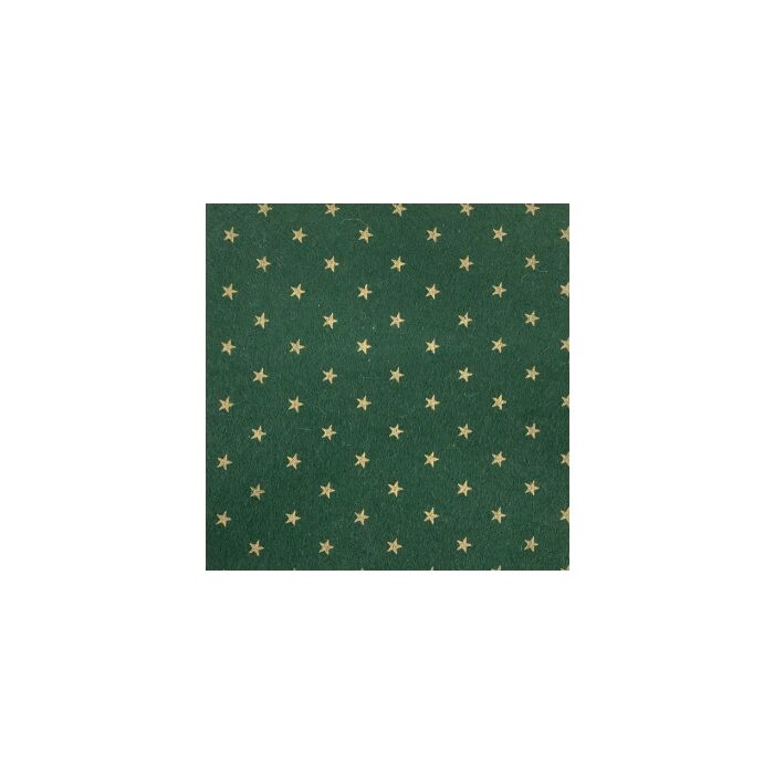 Green with Gold Stars Felt Square