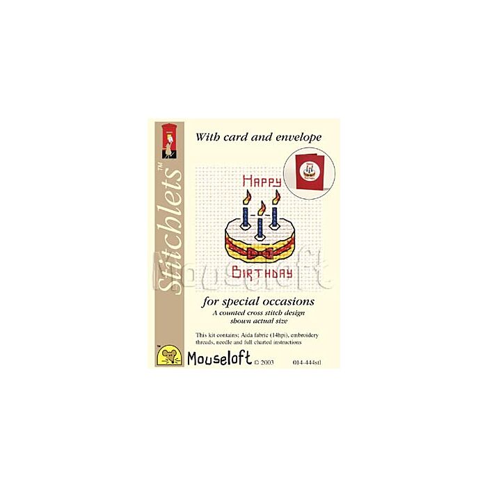 Mouseloft Occasions Stitchlets - Happy Birthday