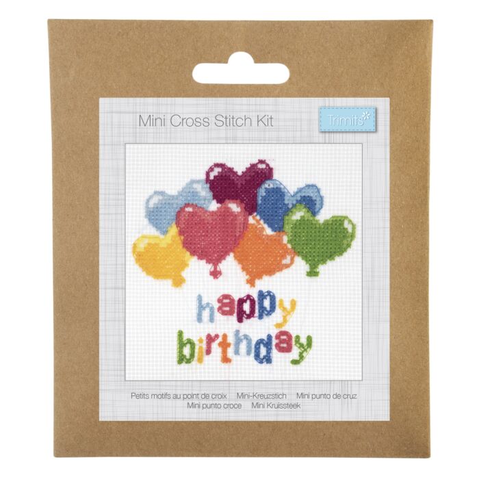 Trimits - Cross Stitch Kit - Happy Birthday