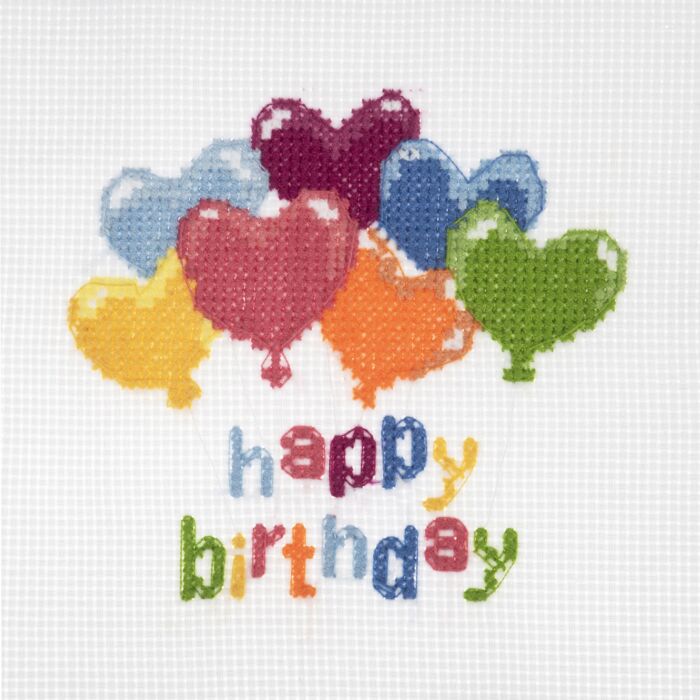 Trimits - Cross Stitch Kit - Happy Birthday