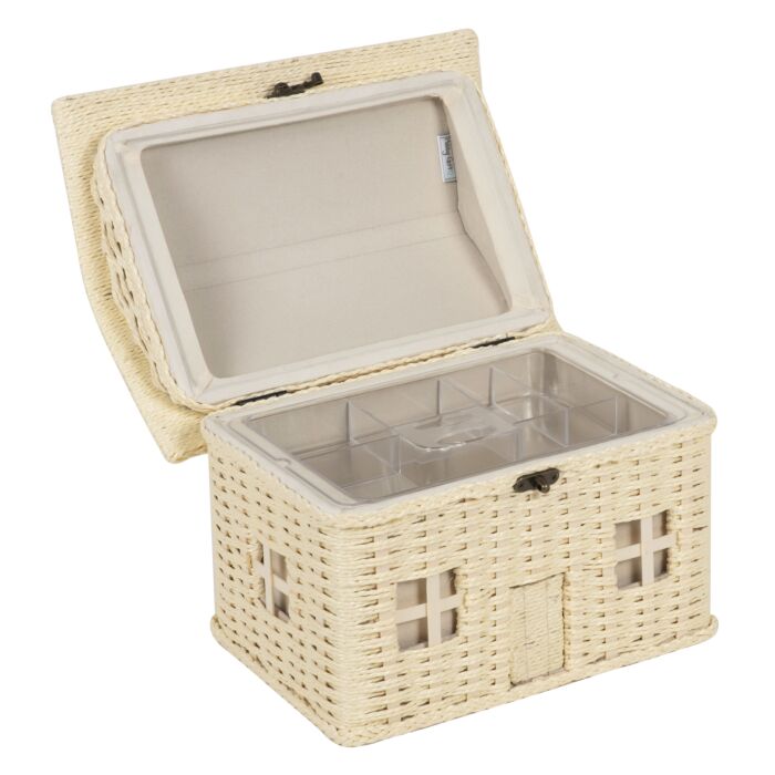 Sewing Box: Wicker House - Bird Aviary