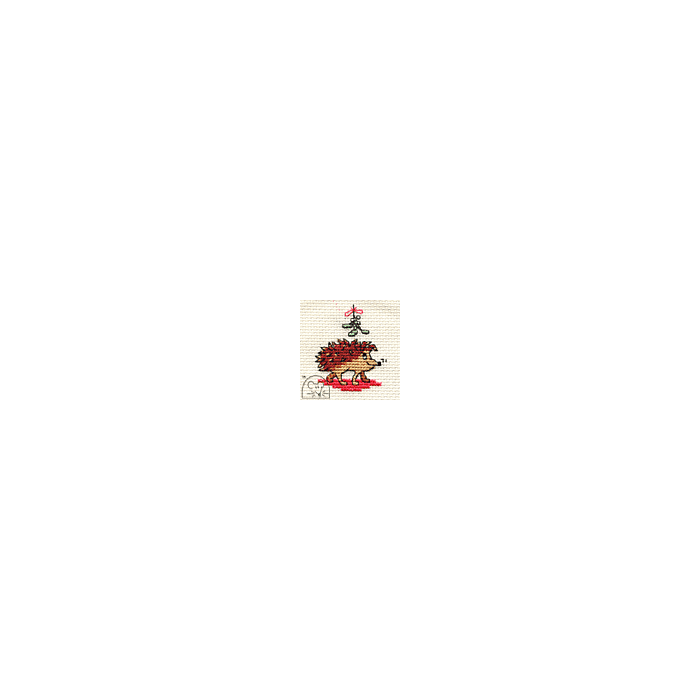 Mouseloft Hopeful Hog Cross Stitch Kit With Card And Envelope - P32stl