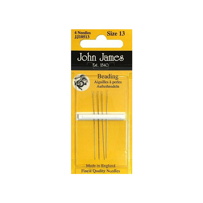 John James Beading Needles - Size 13 (4 Needles)