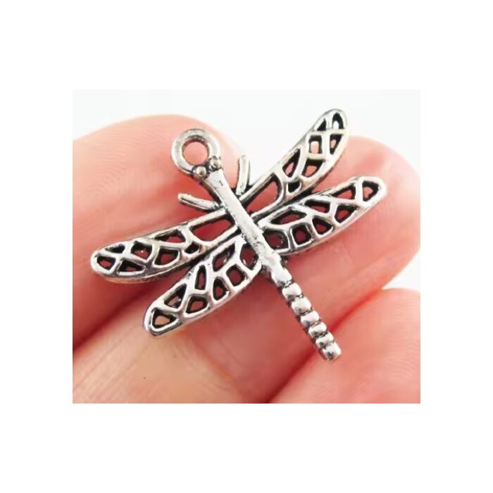 Lace Dragonfly Charms (pk of 3)