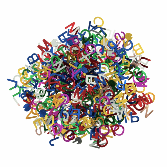Multi Coloured Letters