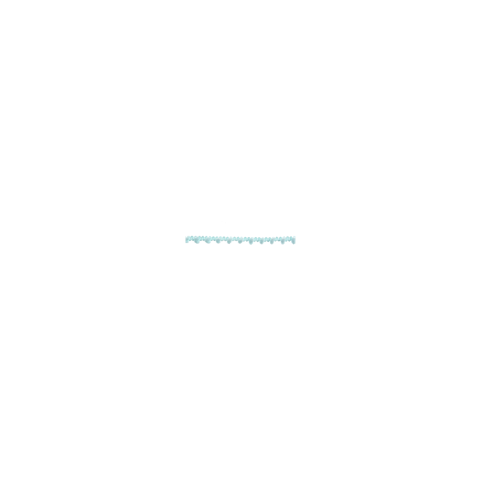 Light Blue Narrow Pom Pom Trim
