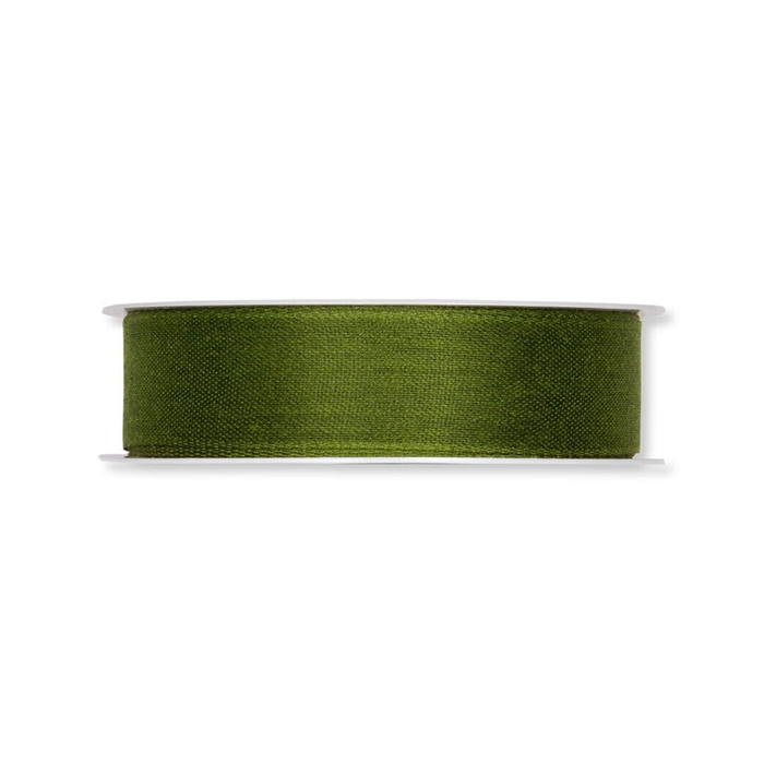 10mm Linen-Look Moss Ribbon