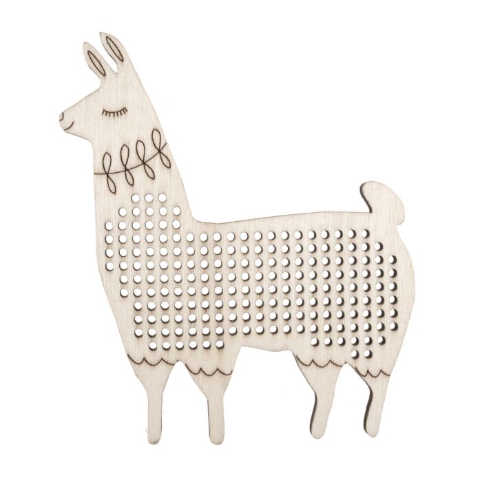 Cross Stitch Pre Punched Decoration - Llama