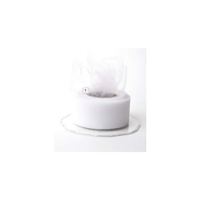MA471-15-01 - 1.5in White Net Tulle