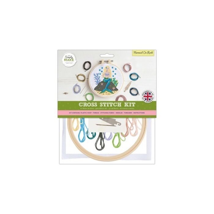 Simply Make Large Cross Stitch Kit - Mermaid