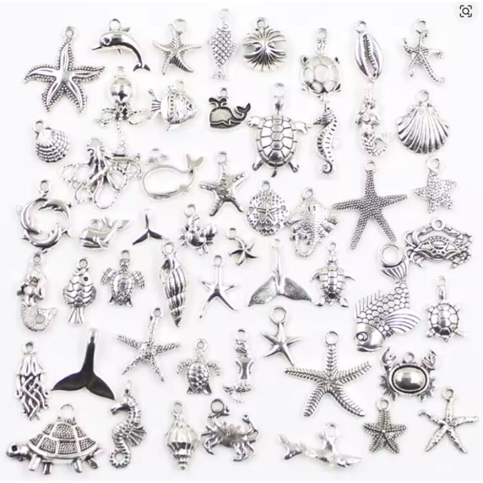 Mixed Sea Creature Charms (pk of 5)