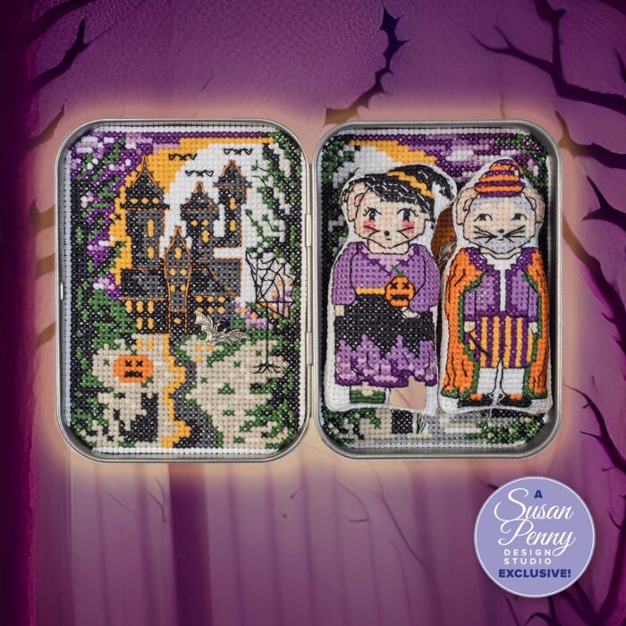 Millie & Merlin Halloween Tin - Susan Penny Design Studio