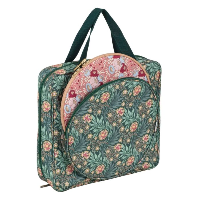 Woodblock Green - Craft Bag