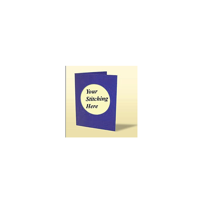 Mouseloft Triple fold Card Blank - Blue