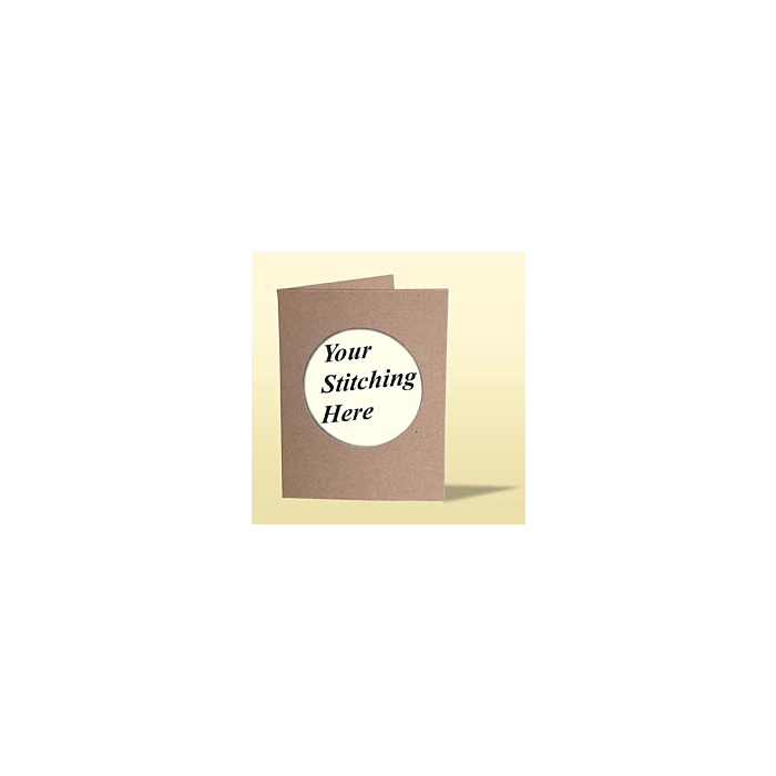 Mouseloft Triple fold Card Blank - Kraft