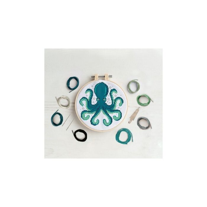 Simply Make Large Cross Stitch Kit - Octopus