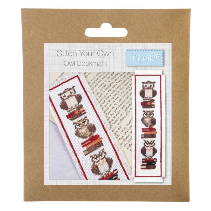 Trimits - Stitch Your Own - Bookmark: Owl