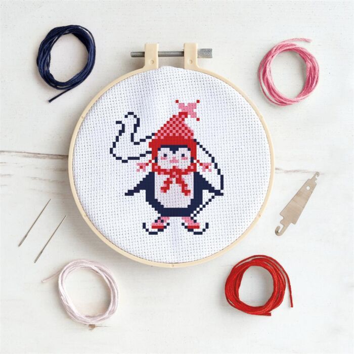 Simply Make Cross Stitch Kit - Penguin