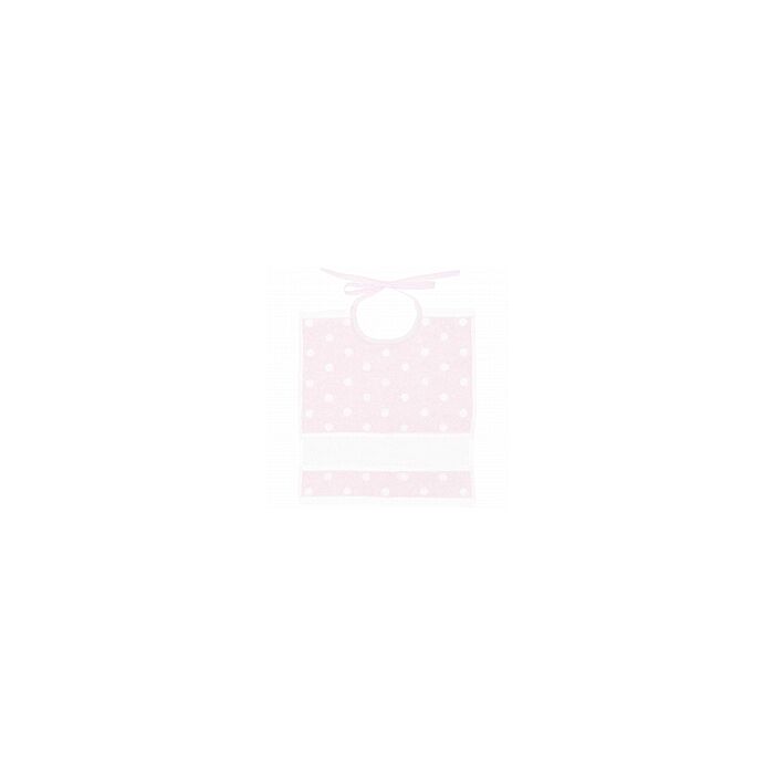 Rico Baby Tie on Bib -Pink/White (30 x 34cm)
