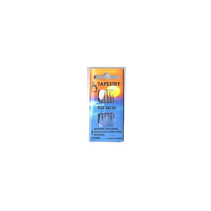 Pony Gold Eye Tapestry Needles Size 24/26