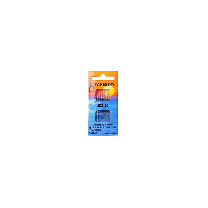 Pony Gold Eye Tapestry Needles Size 20