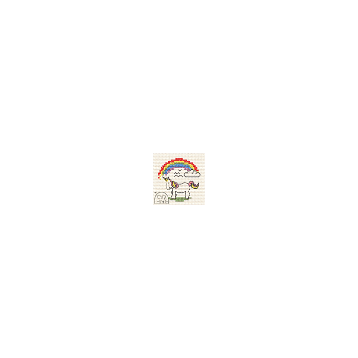 Mouseloft Unicorn With Rainbow Cross Stitch Kit - 004-P03stl