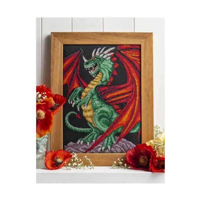 Cross Stitcher Project Pack - Red Winged Dragon XST343