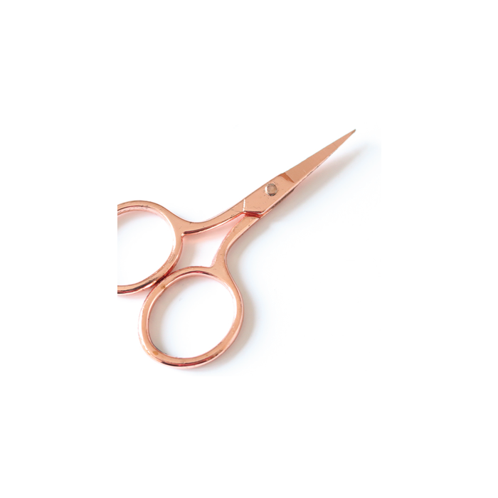 Hemline Rose Gold Scissors - 6.7cm (2.5in)