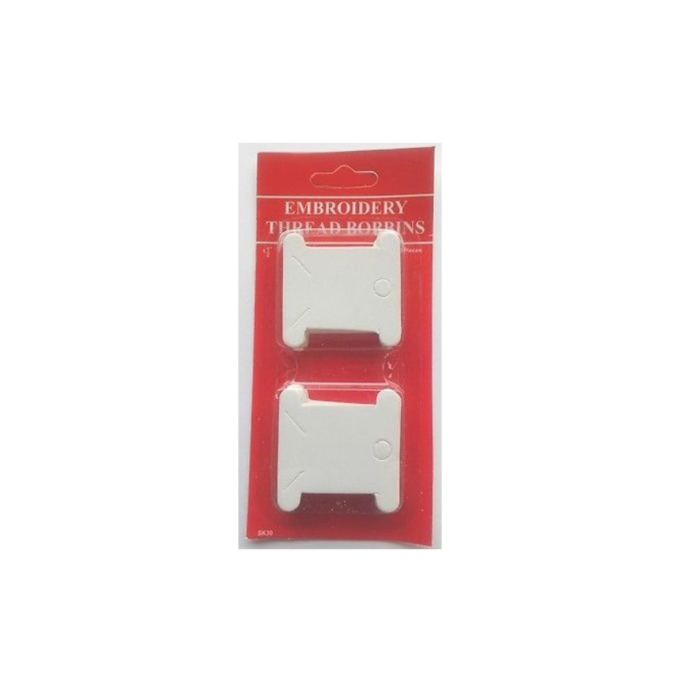 50 Embroidery Thread Bobbins - Card