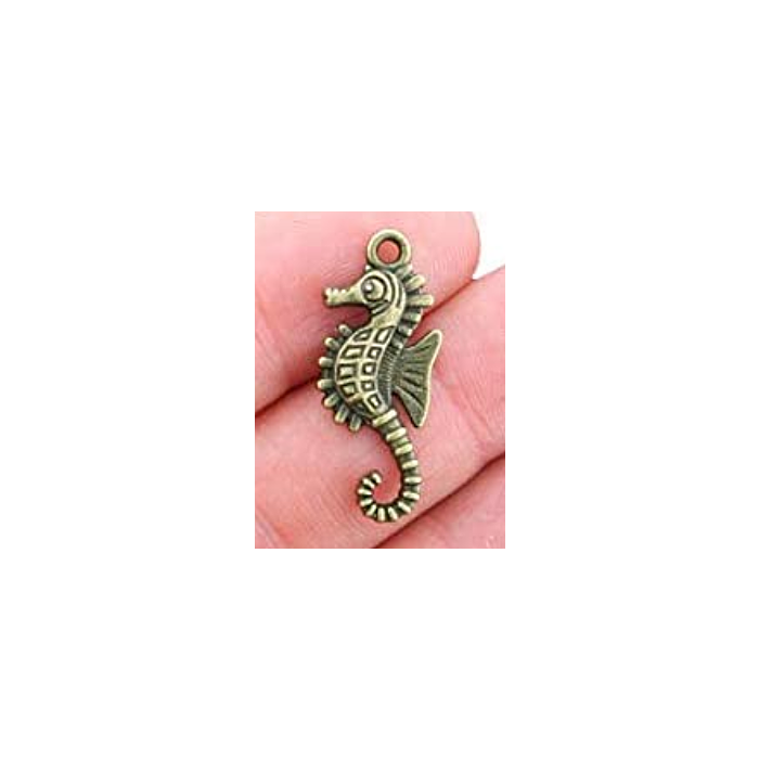 Seahorse Bronze Tone Charms 3 Pack