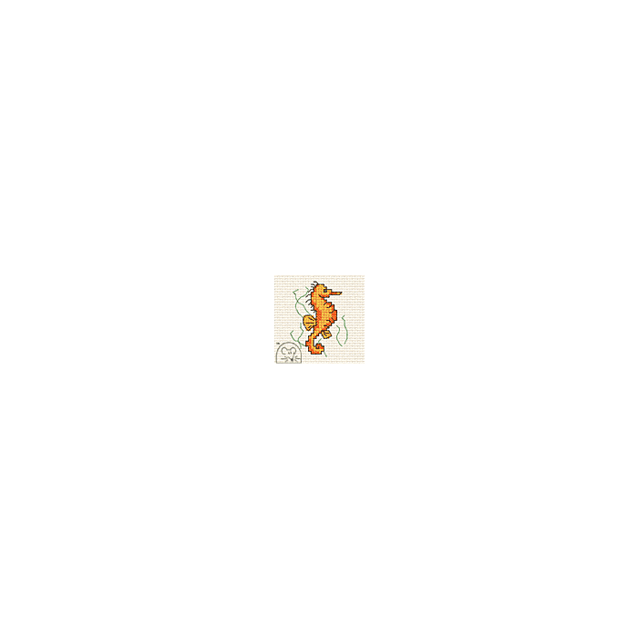 Mouseloft Seahorse Cross Stitch Kit - 00B-006bts