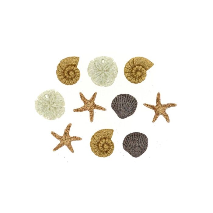 Dress It Up! Buttons - Seashells At The Seashore