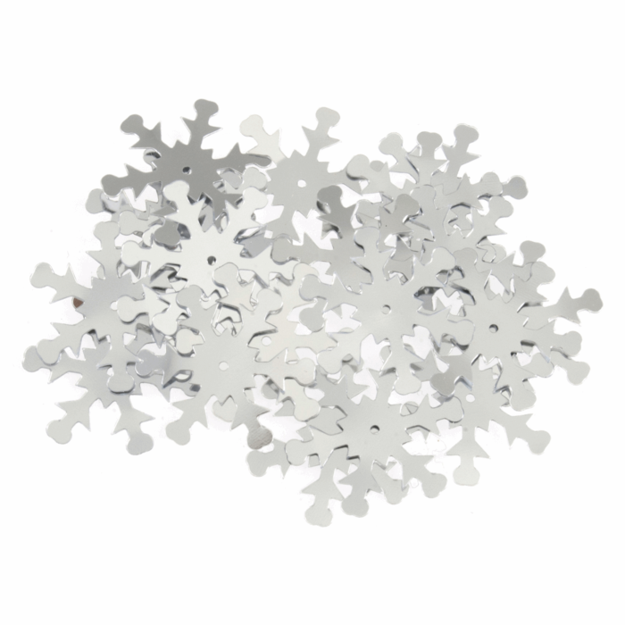 Snowflake Sequins Silver