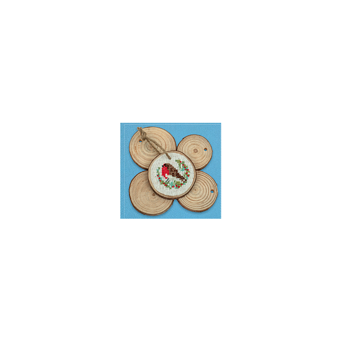 Wooden Round Slices: 6 Pieces