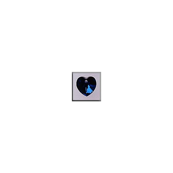 Mill Hill Crystal Treasures 13041 - Small Heart Bermuda Blue Heart