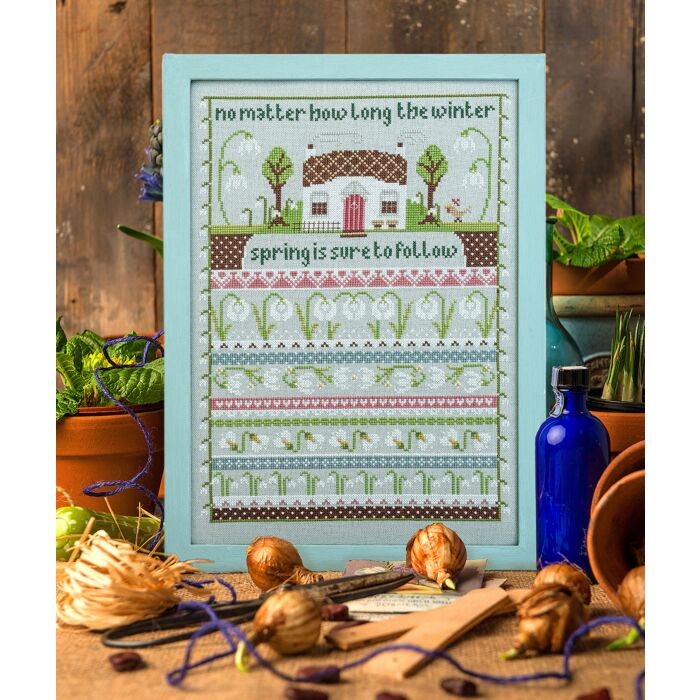 Cross Stitcher Project Pack - issue 392 - Snowdrop Cottage - 28 Count Brittney