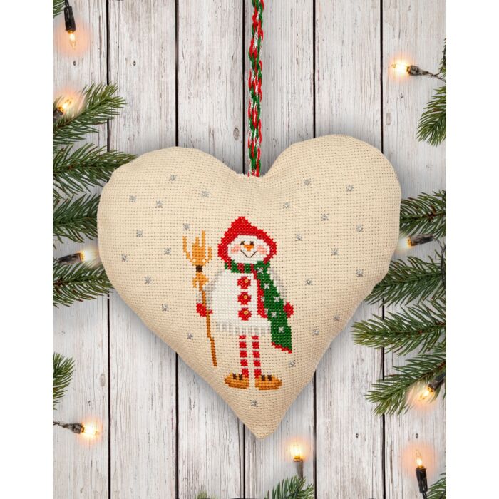 Anchor Snowman Door Hanger Cross Stitch Kit