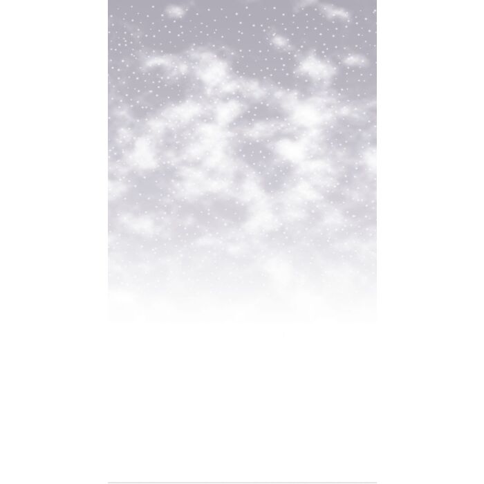Fabric Flair 14ct Aida Snowy Days Grey Portrait