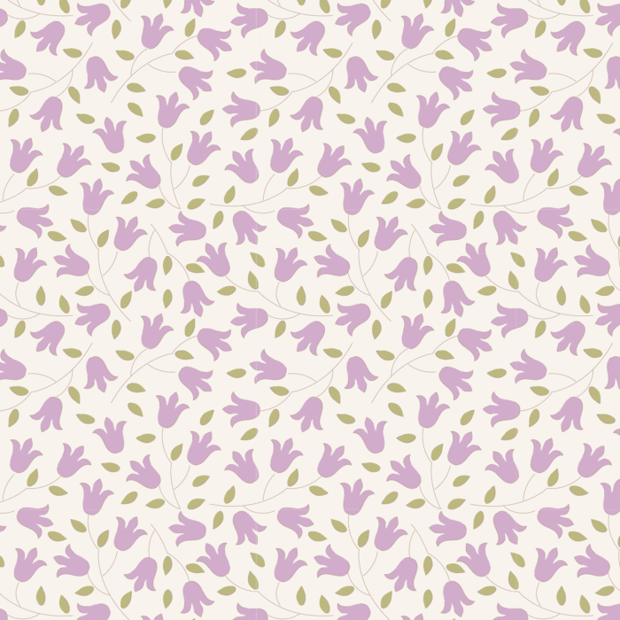 Tilda 100% Cotton Fabric Sophie Lilac Fat Qtr 