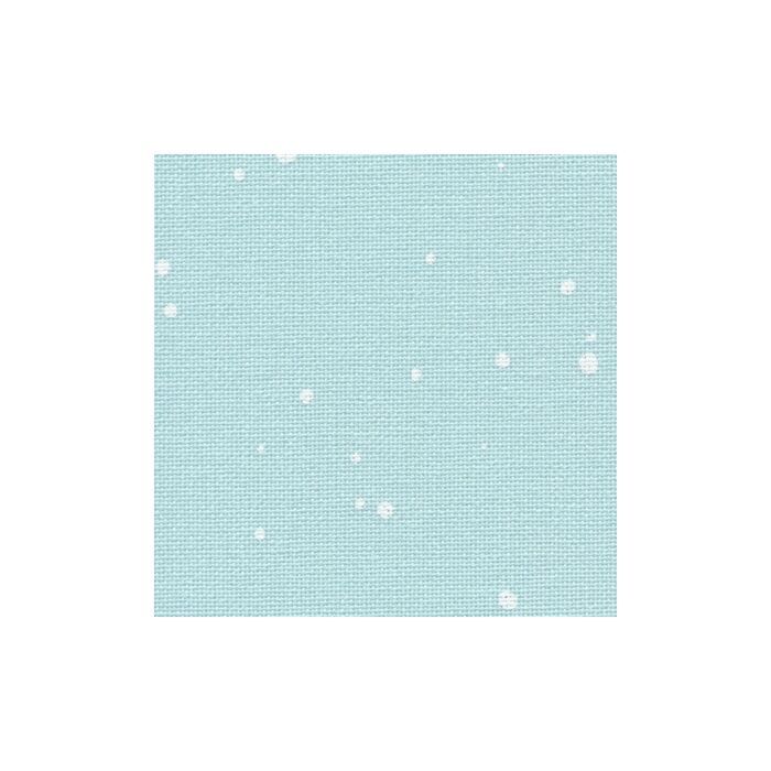 Zweigart 32ct Murano Turquoise With Light Splash - Off Cut - 18