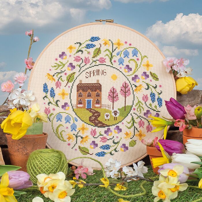 Cross Stitcher Project Pack - Issue 406 - Spring Celebrations With Hoop