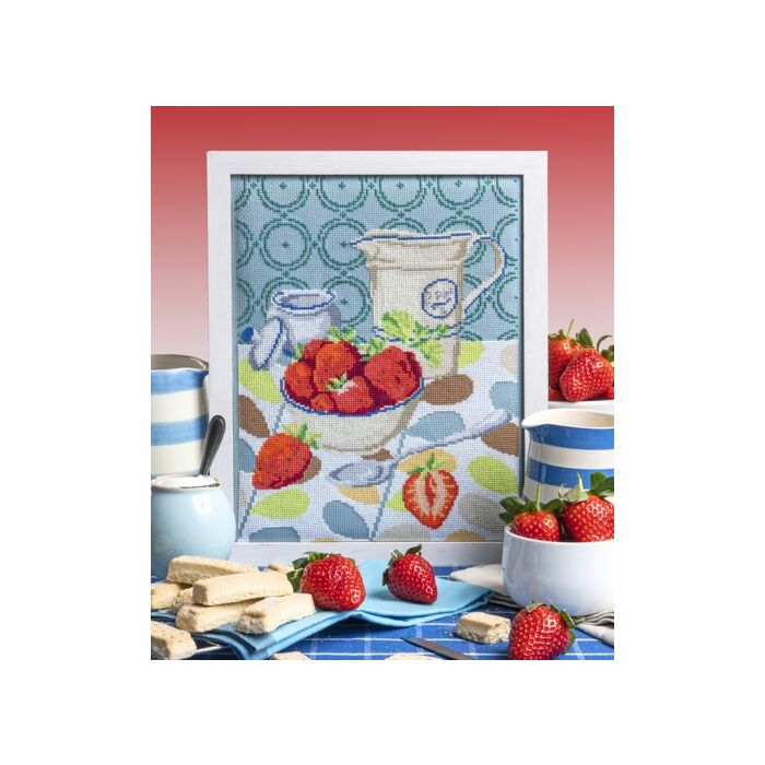 Cross Stitcher Project Pack - Strawberries and Cream XST344
